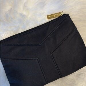 Yves Saint Laurent Black Pouch with Gold Detail
